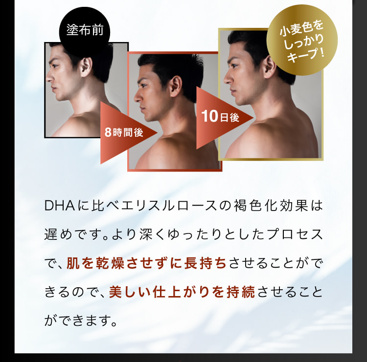 しっかり小麦肌をキープ！